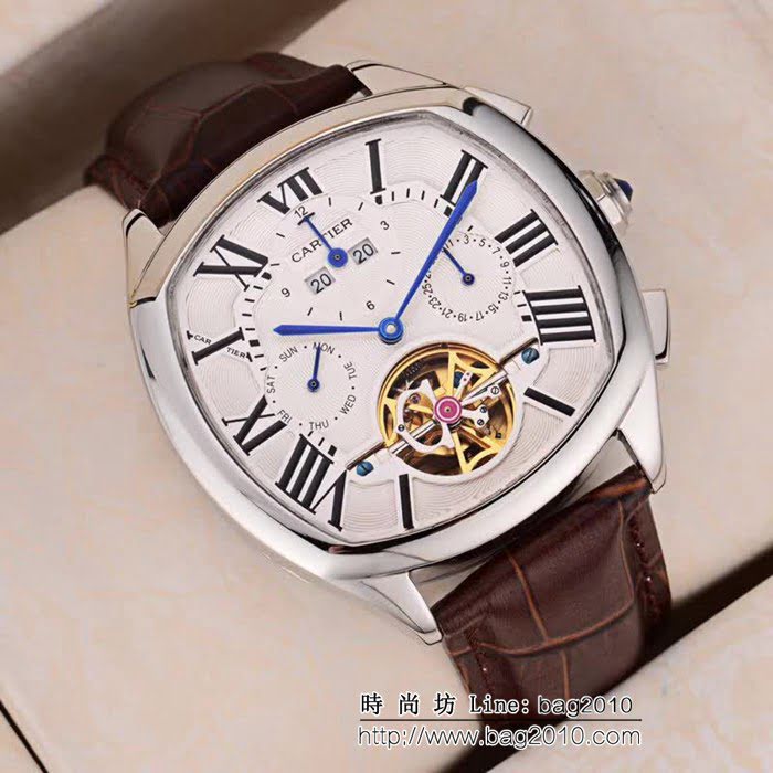 CARTIER卡地亞 新品上市 多功能 精品男士腕表 WSS0966